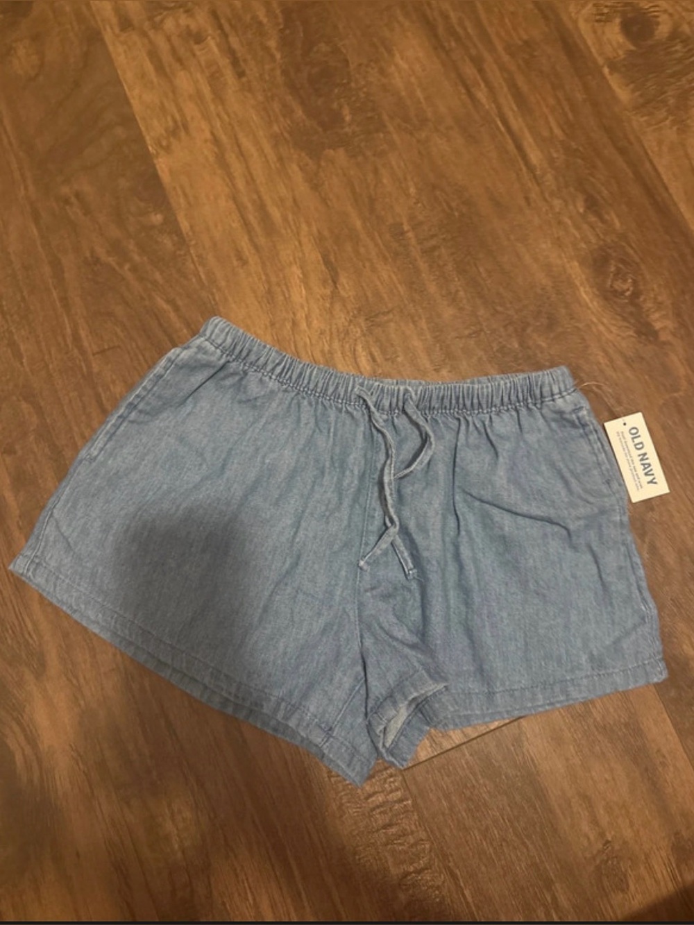 Old Navy Light Blue Chambray Girls Shorts